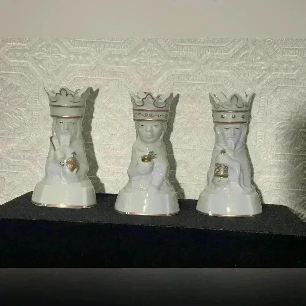 2000 Royal Copenhagen 3 Wise Men Candle Holder in Original Box